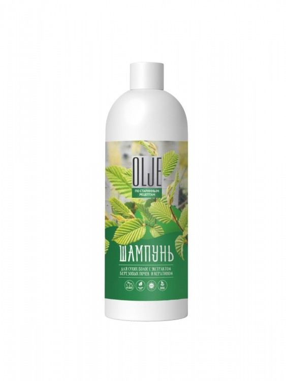 OLJE Натуральный шампунь для сухих волос с экстрактом березовых почек и кератином 1000 мл в Калининграде