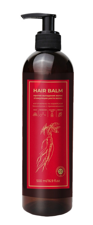 Бальзам для волос с корейским женьшенем и золотом 500 мл в Калининграде